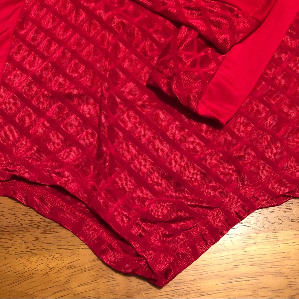 Sexy Red Mesh Bodysuit - Picture 5 of 6